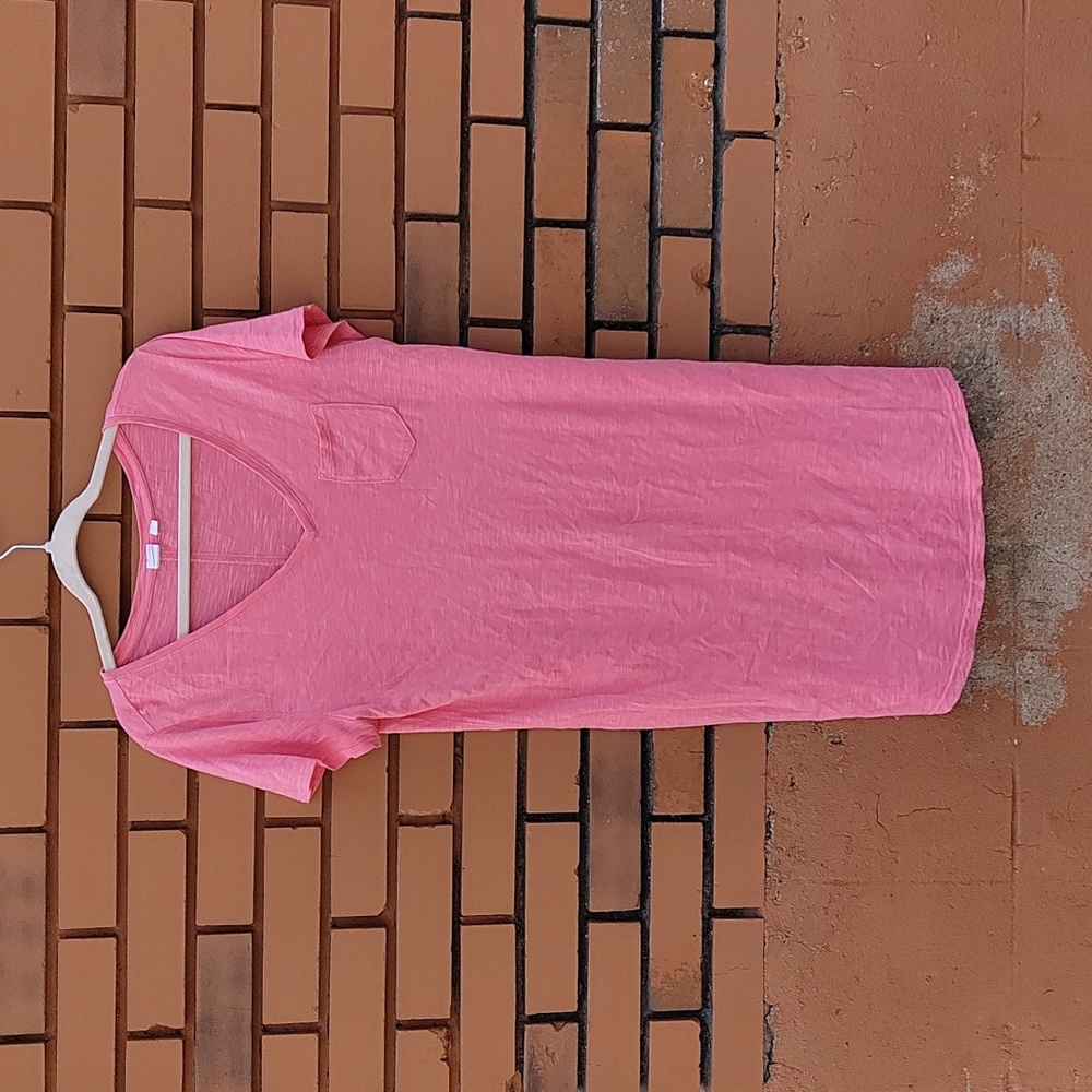 EUC hot pink GAP t-shirt dress